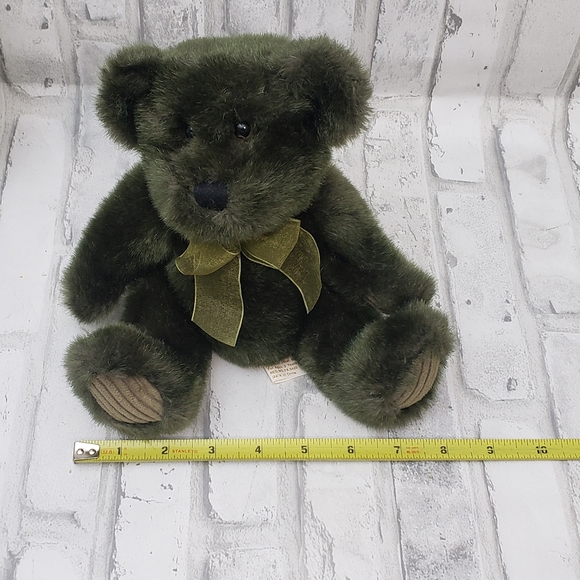 Vintage First and Main Avocado Plush Green Teddy Bear, 8" Seated - Picture 7 of 11